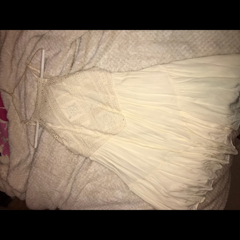 cream dress